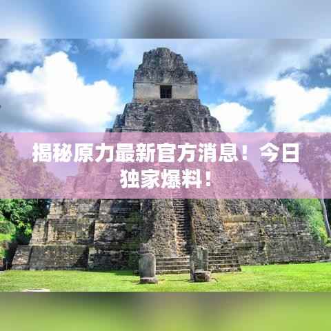 揭秘原力最新官方消息！今日独家爆料！