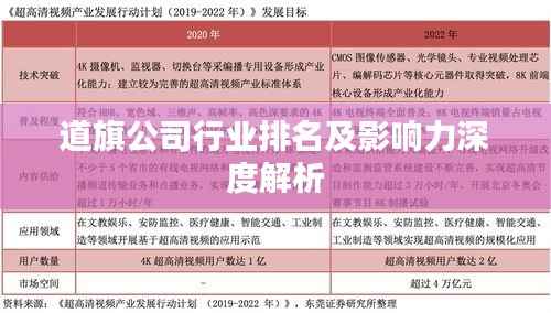 道旗公司行业排名及影响力深度解析